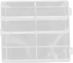 Storage Box for Model Cars Toys and Handicrafts Compartment Organizer Case for Easy Sorting and Dust Toyvian 2pcs High construct Transparent Display 
