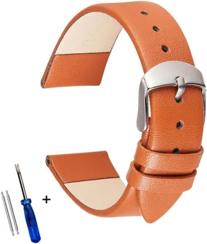 Strap flour deterrent divine Band 12mm 14mm 16mm 18mm 20mm 22mm Watchband SoftLeather Straps Ultra Thin Leather Watch 