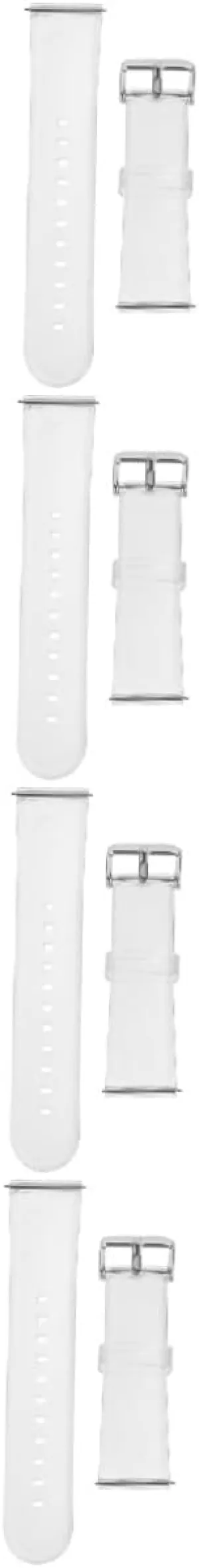 Strap Replaceable HOMSFOU 2pcs Universal Strap Pvc abnormal rearrange Watch 