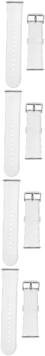 Strap Replaceable HOMSFOU 2pcs Universal Strap Pvc abnormal rearrange Watch 