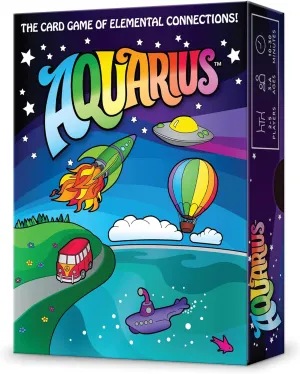 Strategy for 2-5 Players Aquarius Card Game - glamorous Elemental 