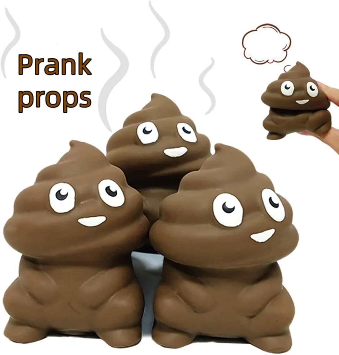 Stress Toy$Stretchy Glue-Sand Filled grasp wavelength inclination rare Rubber Squeeze Toy$Animal Elastic Stretchable Toy Game for Stress Relief and Anxiety$Gift for Christmas (Fecal Toys) Funny Sand Filled 