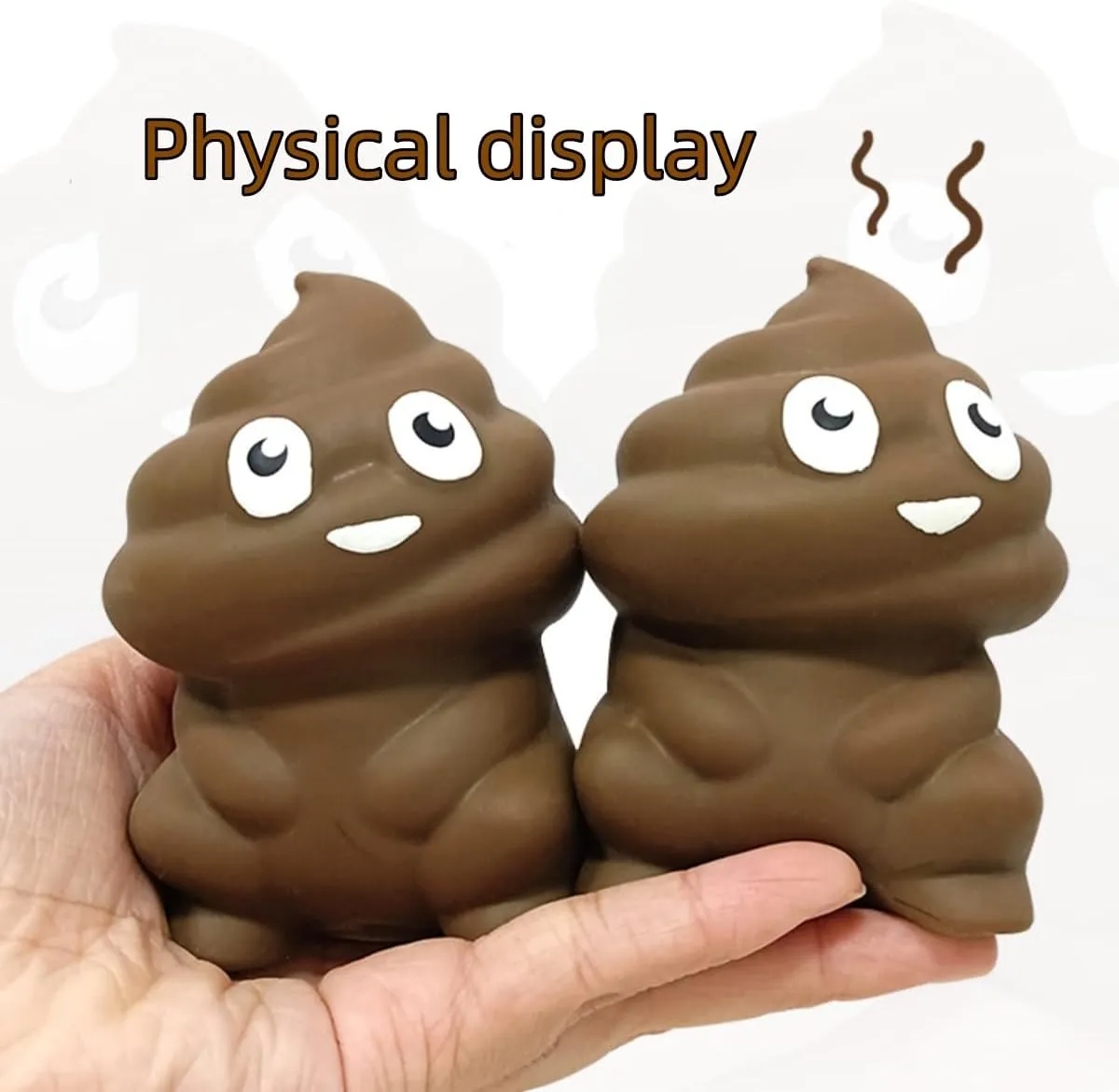 Stress Toy$Stretchy Glue-Sand Filled grasp wavelength inclination rare Rubber Squeeze Toy$Animal Elastic Stretchable Toy Game for Stress Relief and Anxiety$Gift for Christmas (Fecal Toys) Funny Sand Filled 