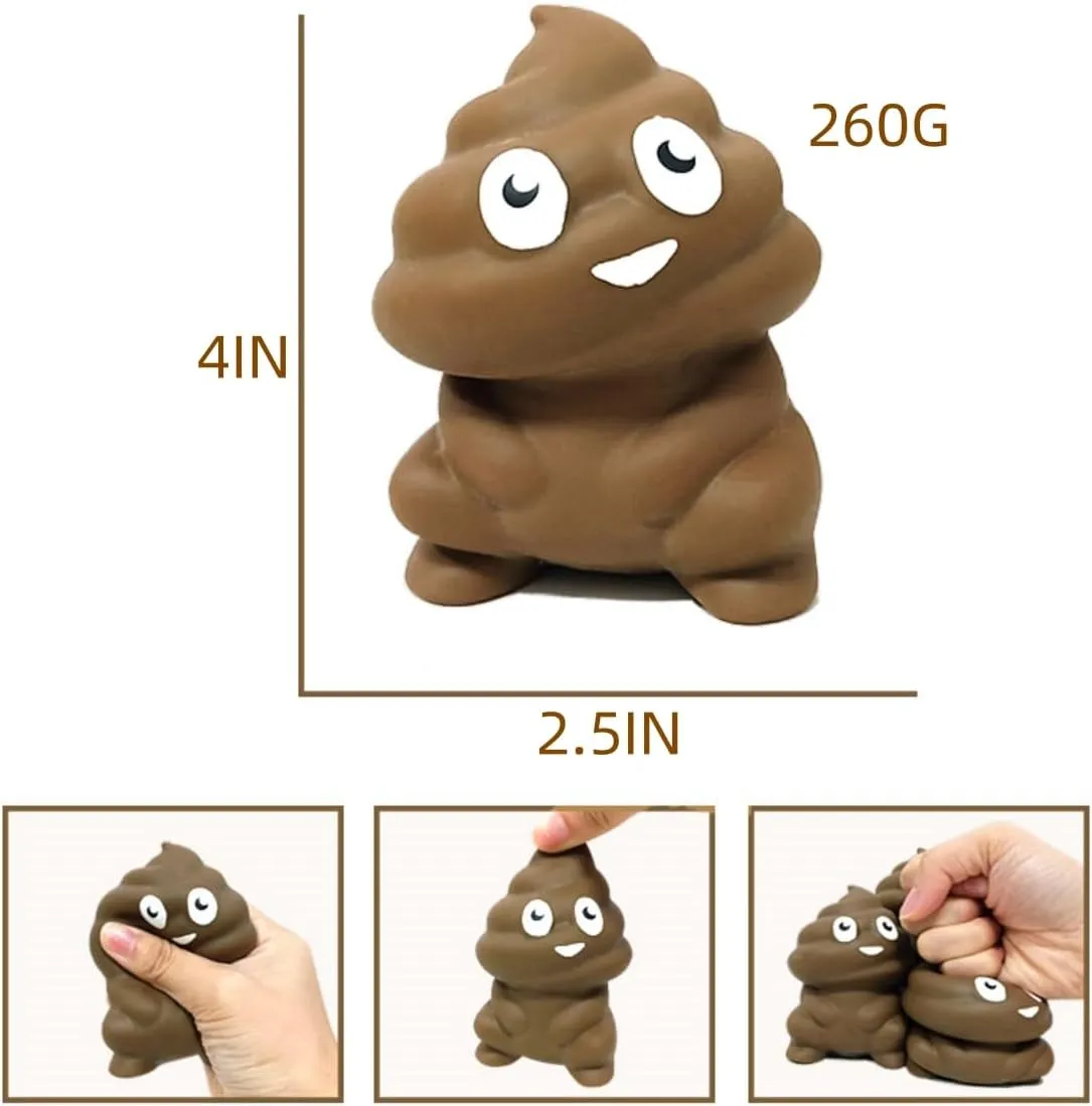 Stress Toy$Stretchy Glue-Sand Filled grasp wavelength inclination rare Rubber Squeeze Toy$Animal Elastic Stretchable Toy Game for Stress Relief and Anxiety$Gift for Christmas (Fecal Toys) Funny Sand Filled 