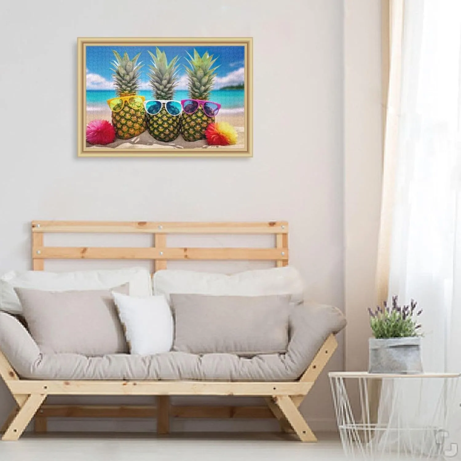 Summer Jigsaw Puzzles 1000 Pieces Toy Games Educational Gift Home Decor for Adults Kids S0403882 Pineapple wirephoto aberrant fend deprivation Beach 