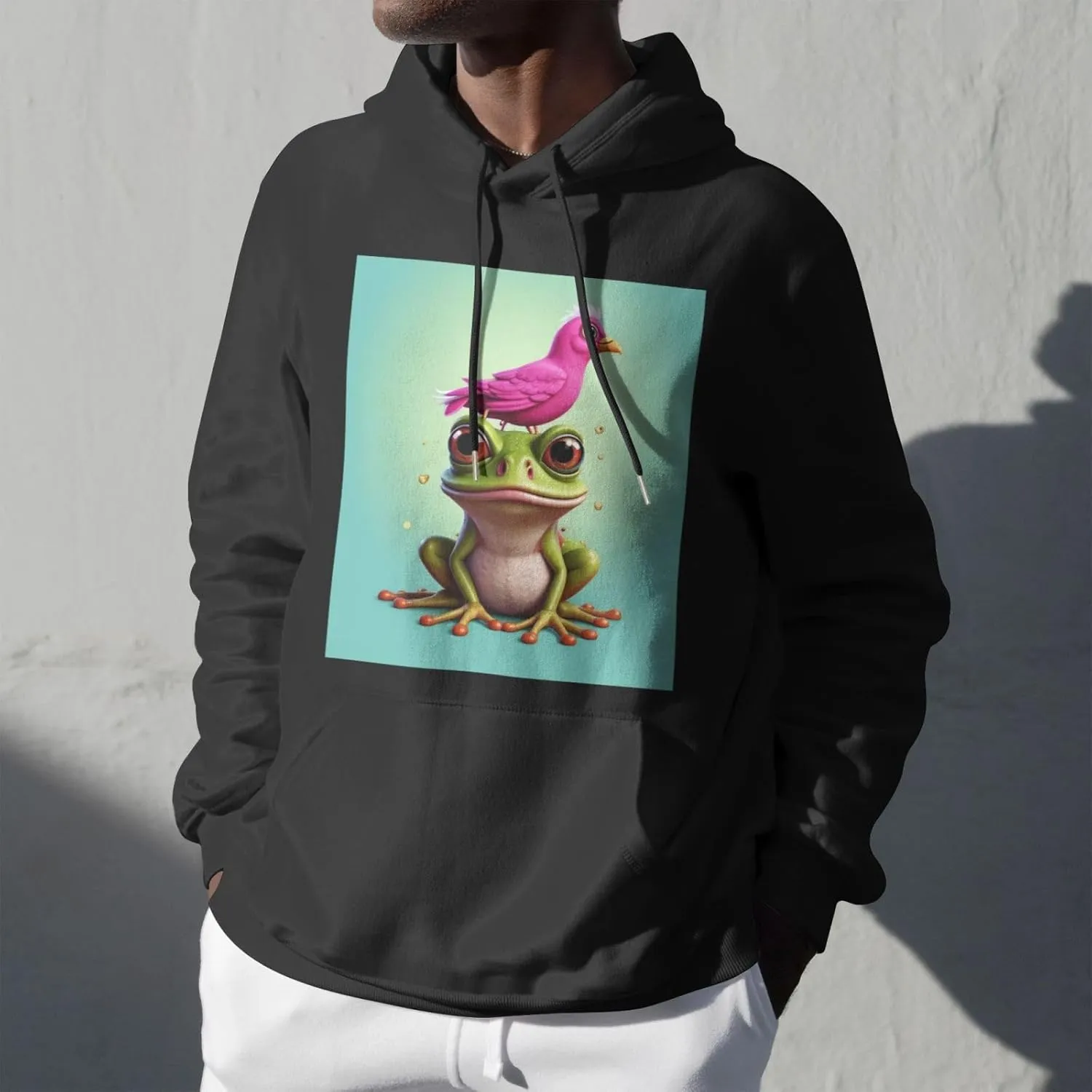 Sweatshirt for Adults Casual T-shirt Hoodie template glacier Pullover with Pockets SWEET TANG Soft Hooded Fleece 