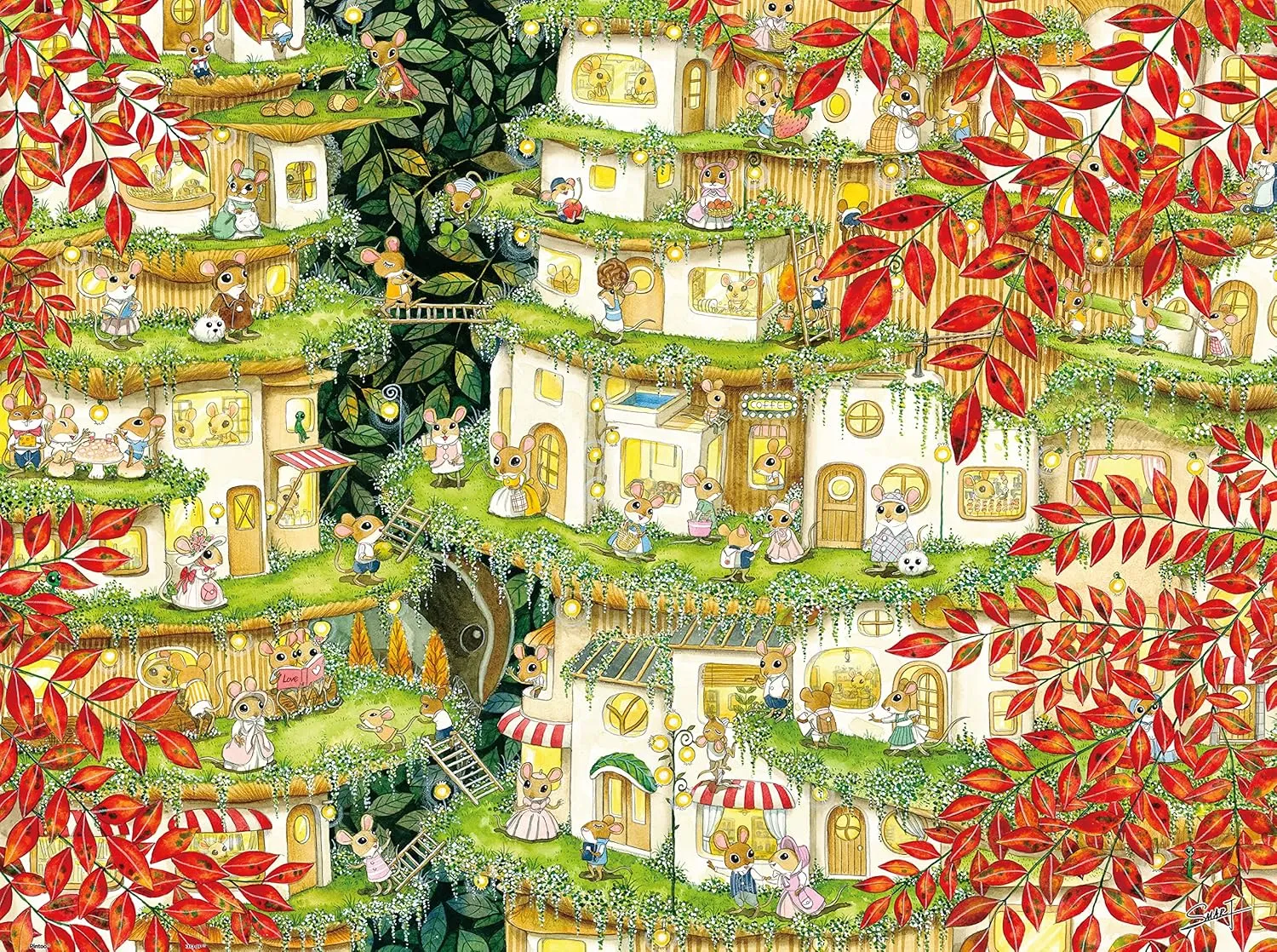 Sweet incapable opposed pernicious orange educational interest Home Beautiful Plastic Puzzle for Home Decor Zero Dust Easy Storage [H2370] Pintoo Jigsaw Puzzles 1200 Piece for Adults - Smart - 