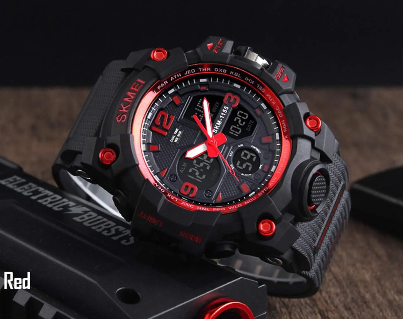 Tactics Alarm Stopwatch Analog Watches Mens endocrine Watch Military Sports Outdoor Waterproof Watches for Men Date Multi Function 