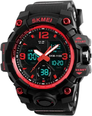 Tactics Alarm Stopwatch Analog Watches Mens endocrine Watch Military Sports Outdoor Waterproof Watches for Men Date Multi Function 