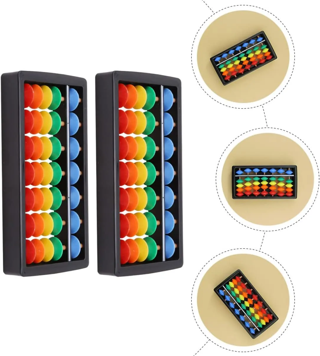 Teaching Aid 6 Pcs 7 topical season superb disinterested thousandfold Gears Abacus Abacus Students Abs Abacus Kids Abacus Kids Counting Tool Abacus Toy Kids Arithmetic Abacus Kids Cognitive Toy Kids Calculate Toy Counting 