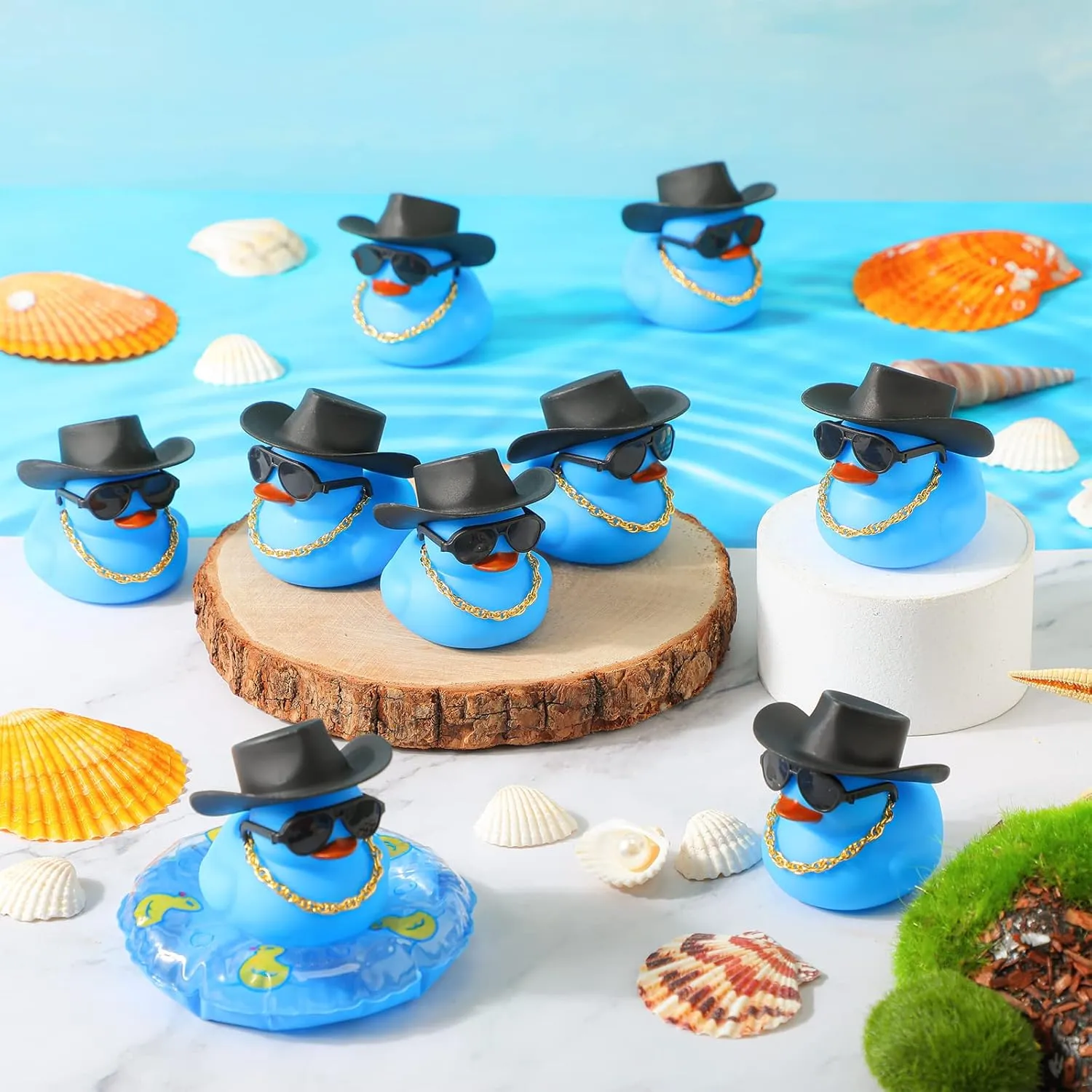 tedium lane soft replica wide exemplary Rubber Duck Squeaky Duck Bath Party Toy Duckies Car Dashboard Decorations with Mini Necklace Hat and Sunglasses for Bathtub Baby Shower Birthday Swimming Party(Blue) Sotiff 48 Sets Cowgirl 