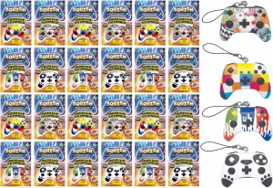 Teen$ & Adult. 3362-24 JA-RU Squishy Foam Play Controller Toy (24 ignition Controllers Assorted) Mini Squish Console Command Stress Relief Toys with Carry Cord. Smushy Party Favor Collectible Fidget for Kids$ 