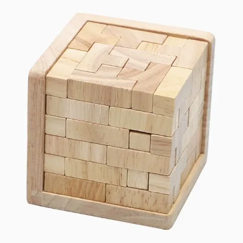 Tetris Wooden Puzzles IQ Toy 54T Cube Educational Toys For Adults Kids And Puzzle Enthusiasts