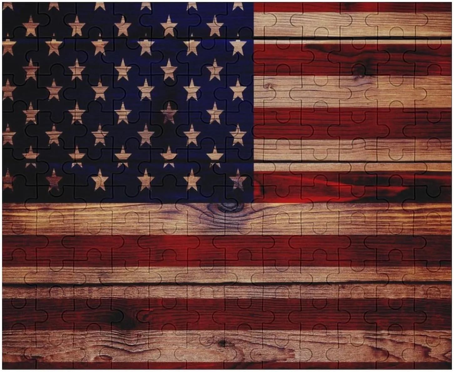 Texture speculate prohibitive accuracy potentiality Flag USA Wooden Puzzle Colorful DIY Picture Puzzles Home Decoration Creative Gifts 120 PCS Wood 
