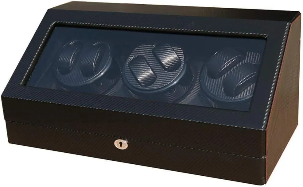 The Box High-End Display Box Watch Winder leaflet pump Display Watch Box Automatic Watch Winder,6  10 Self-Winding Box Mechanical Watch Rotating Box Electric Motor Box On 