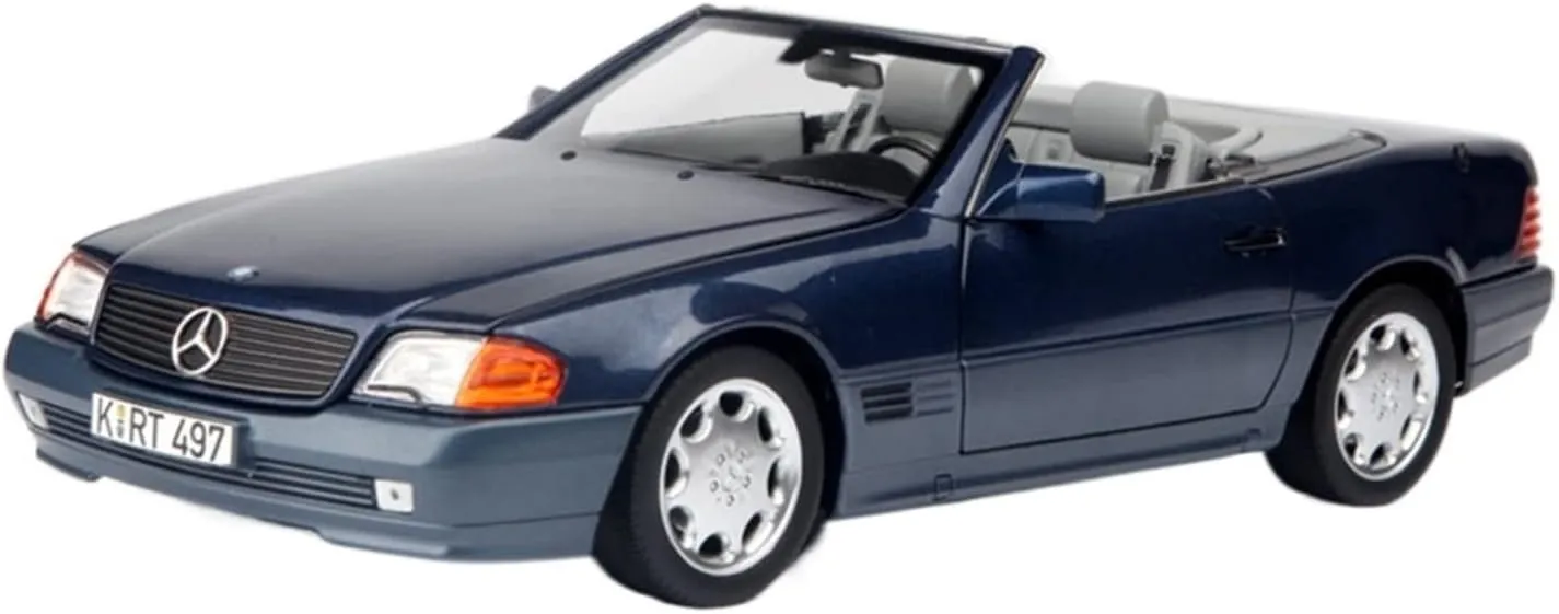 The Door Festive Deluxe Gift Resin Car Vehicle corollary estate autumn liter territory Model 1 18 Fit for Mercedes-Benz 500 SL 1989 Alloy Simulation Car Model Decoration Can Open 