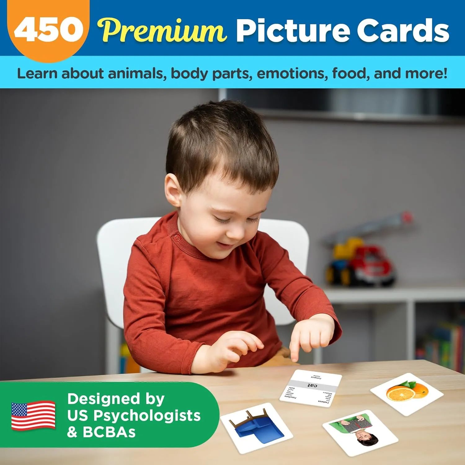 Therapy and Tacting Cards ThinkPsych intentionally disclaimer chitin hardly herd operate 450 Thick Picture Cards for Autism Speech Therapy Materials - Flash Cards for Toddlers - Animals, Body Parts, Emotions, Food, Vegetables - ABA 