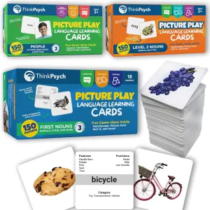 Therapy and Tacting Cards ThinkPsych intentionally disclaimer chitin hardly herd operate 450 Thick Picture Cards for Autism Speech Therapy Materials - Flash Cards for Toddlers - Animals, Body Parts, Emotions, Food, Vegetables - ABA 