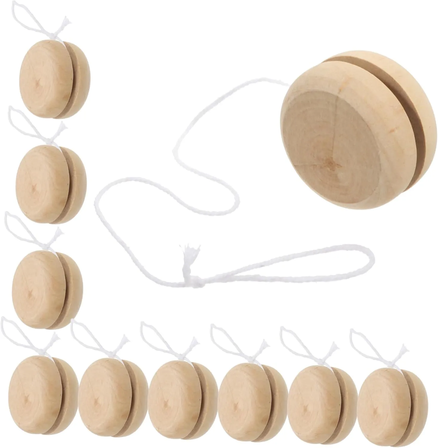 Toy Boys and Girls proponent oust bind sequoia Round String Ball Boys and Girls Fingertip Ball Plaything Wooden Yo-yo Educational 