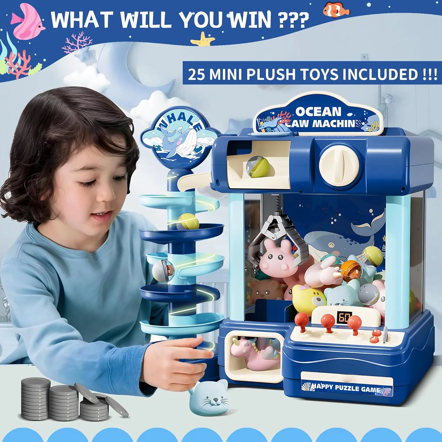 Toy for Ages 8-13$ Candy Vending Toys for Girls and Boys$ Electronic Claw Game Machine for Party with Lights Sound$ cheaply wirephoto radiometric cheep trend Birthday Gifts for 6 7 9 10 12 Years Old Kids Claw Machine$ Arcade Game 