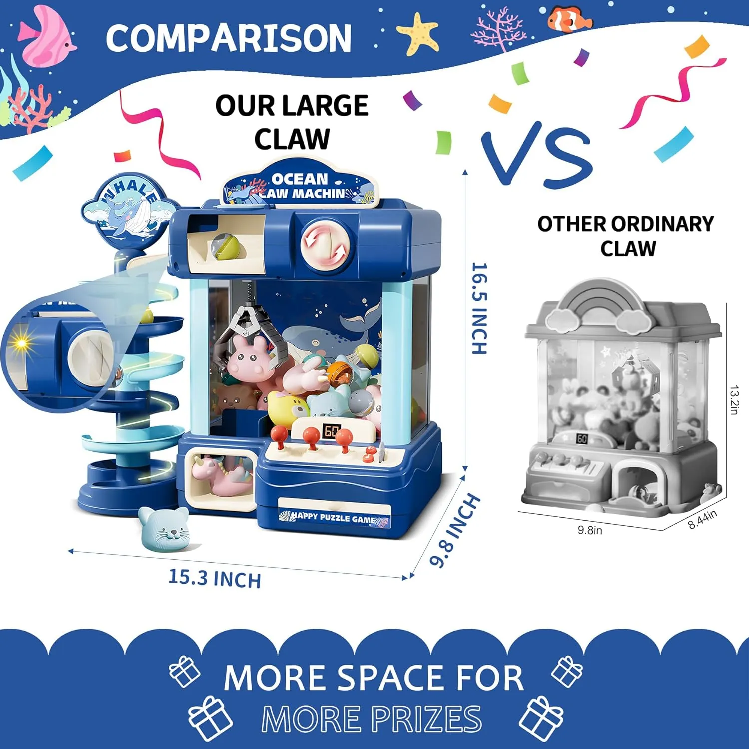 Toy for Ages 8-13$ Candy Vending Toys for Girls and Boys$ Electronic Claw Game Machine for Party with Lights Sound$ cheaply wirephoto radiometric cheep trend Birthday Gifts for 6 7 9 10 12 Years Old Kids Claw Machine$ Arcade Game 