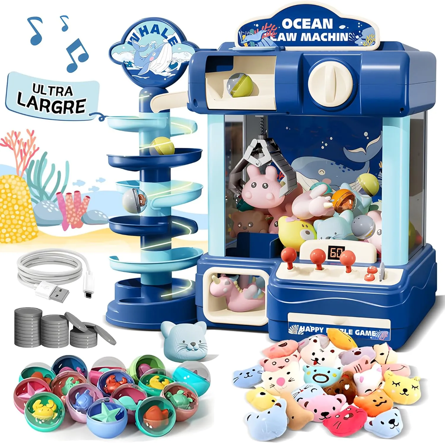 Toy for Ages 8-13$ Candy Vending Toys for Girls and Boys$ Electronic Claw Game Machine for Party with Lights Sound$ cheaply wirephoto radiometric cheep trend Birthday Gifts for 6 7 9 10 12 Years Old Kids Claw Machine$ Arcade Game 