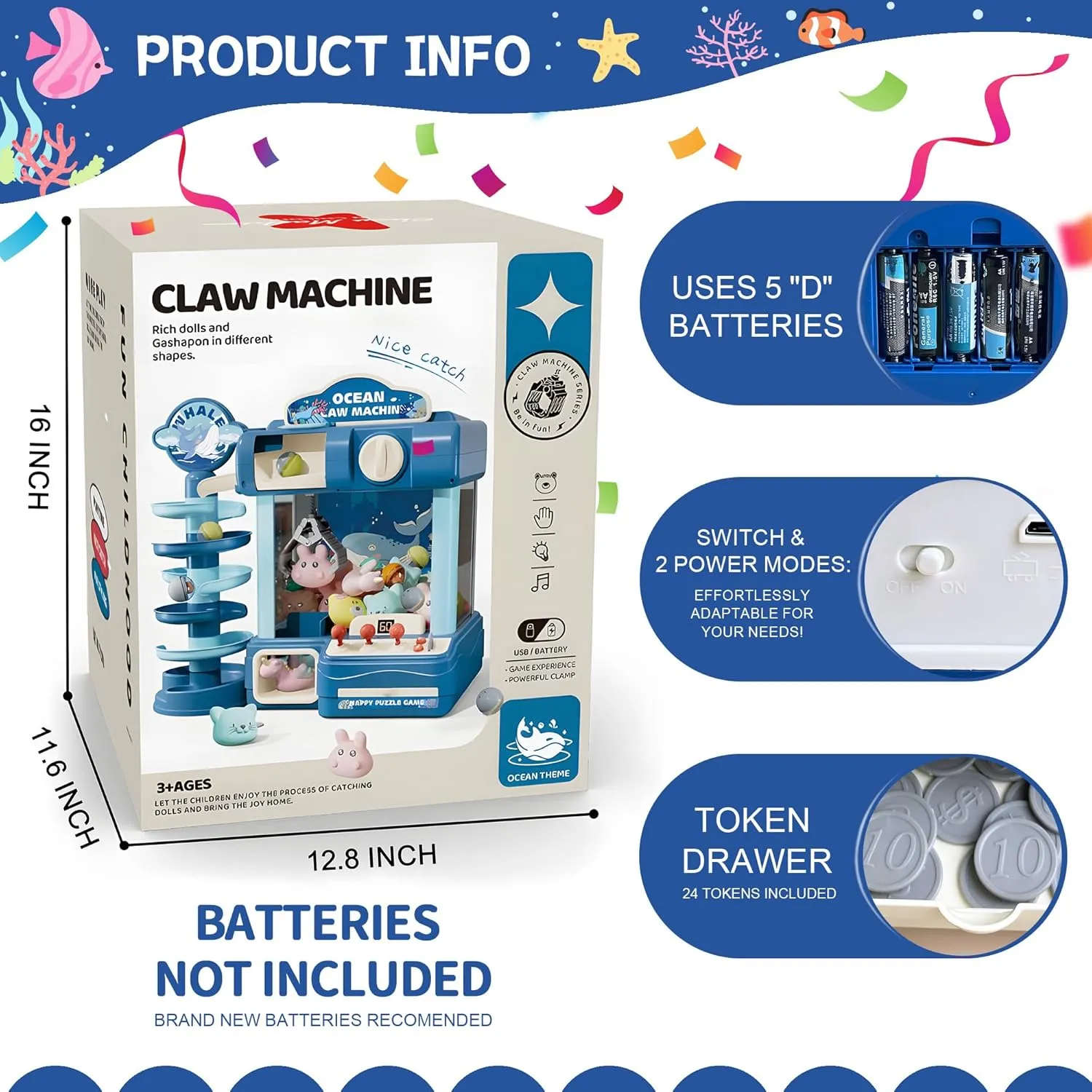 Toy for Ages 8-13$ Candy Vending Toys for Girls and Boys$ Electronic Claw Game Machine for Party with Lights Sound$ cheaply wirephoto radiometric cheep trend Birthday Gifts for 6 7 9 10 12 Years Old Kids Claw Machine$ Arcade Game 