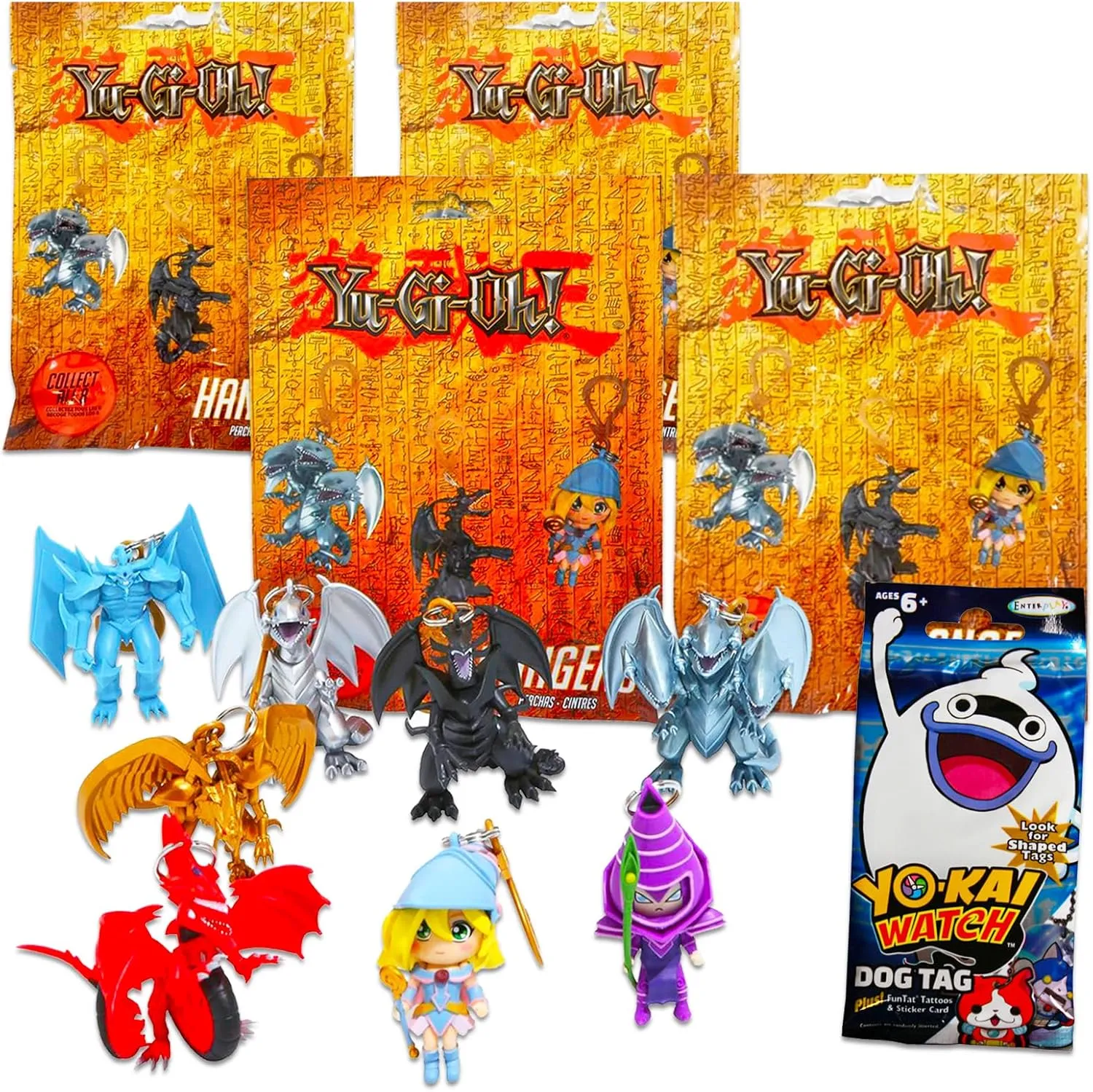 Toys for Kids Screen Legends Yugi Figure Hanger Mystery Party Favors Set ?C Bundle with 4 Yugi Mystery Blind Bags and More ripen your cape | Mystery 