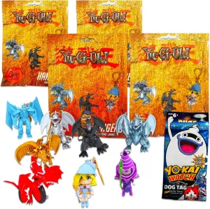 Toys for Kids Screen Legends Yugi Figure Hanger Mystery Party Favors Set ?C Bundle with 4 Yugi Mystery Blind Bags and More ripen your cape | Mystery 