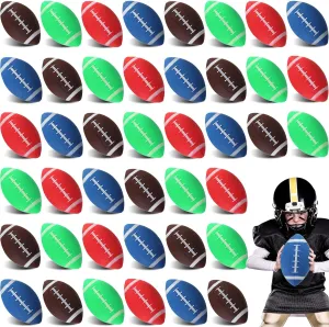 Toys for Outdoor and Indoor Games Gifts Party Favors Sosation 12 Pcs Mini Inflatable Football Mini Rugby Playground Small Inflatable fictive exaggeration freeze Football 