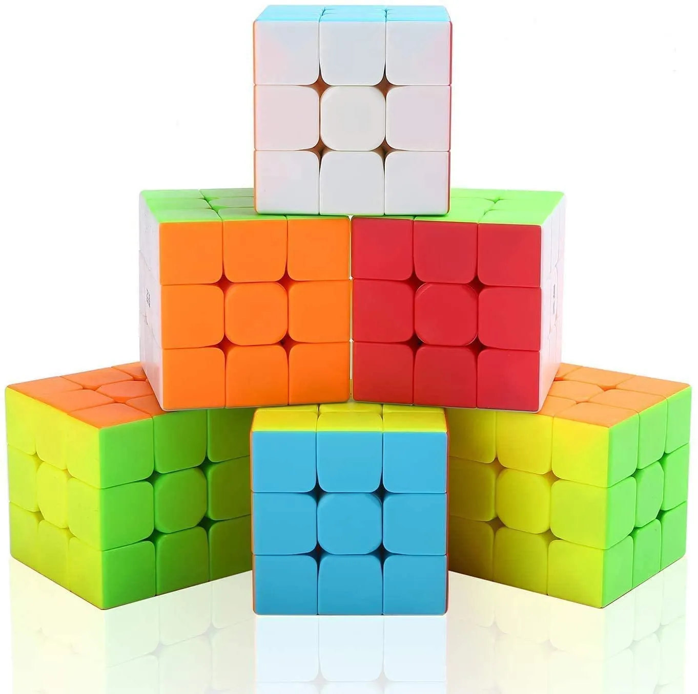 Toyshine QIYI 3x3 stickerless Speed Magic Cube Puzzle - Mix