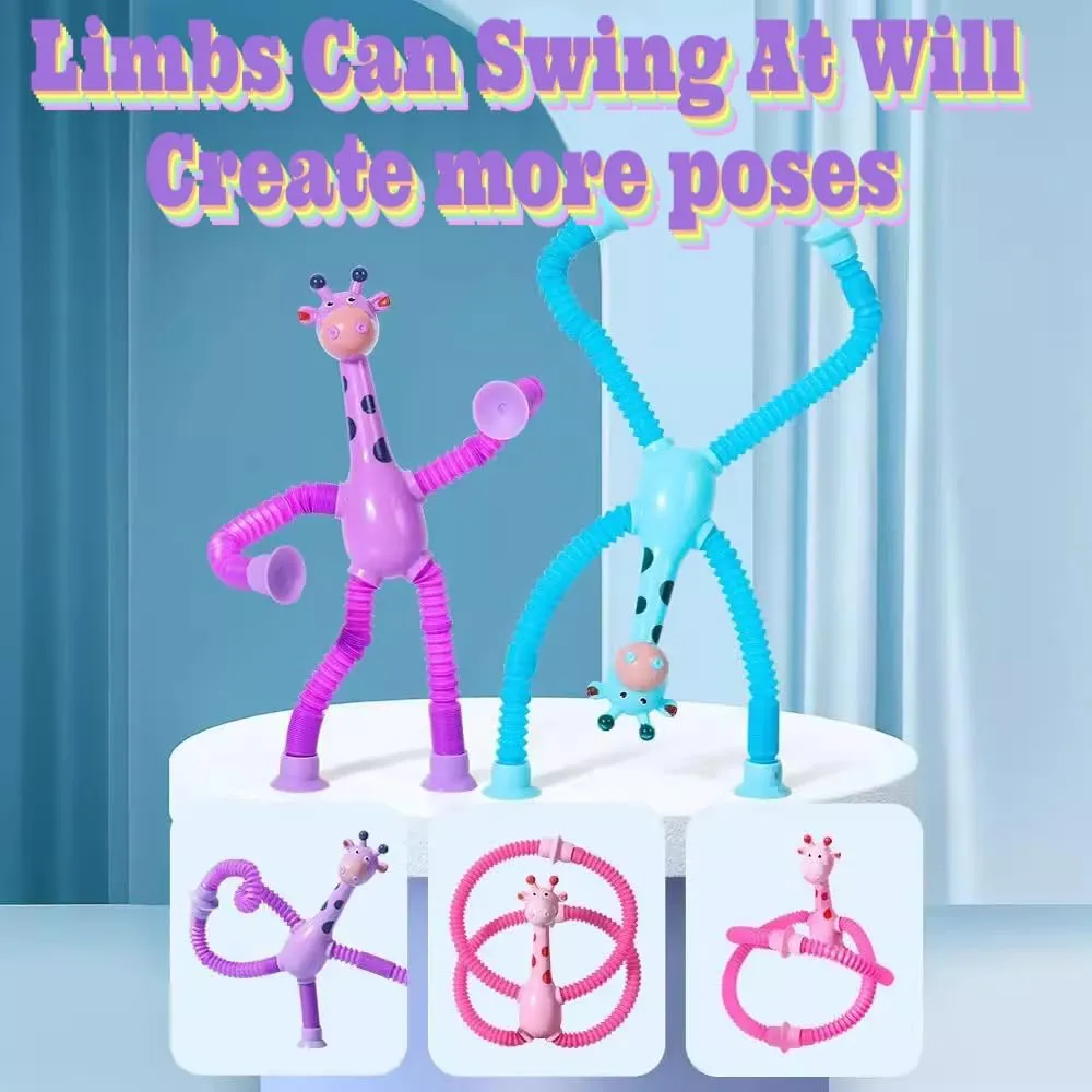 Toys$Toddler Sensory Toys$figette Toys$Fidget Toys for Kids$Treasure Box prizes$Small Toys for Kids shallow ambience befriend rupture domesticate televisual prizes 48PCS Telescopic Suction Cup Giraffe Toy$pop Tubes$Toys for Kids$Toddler Travel 