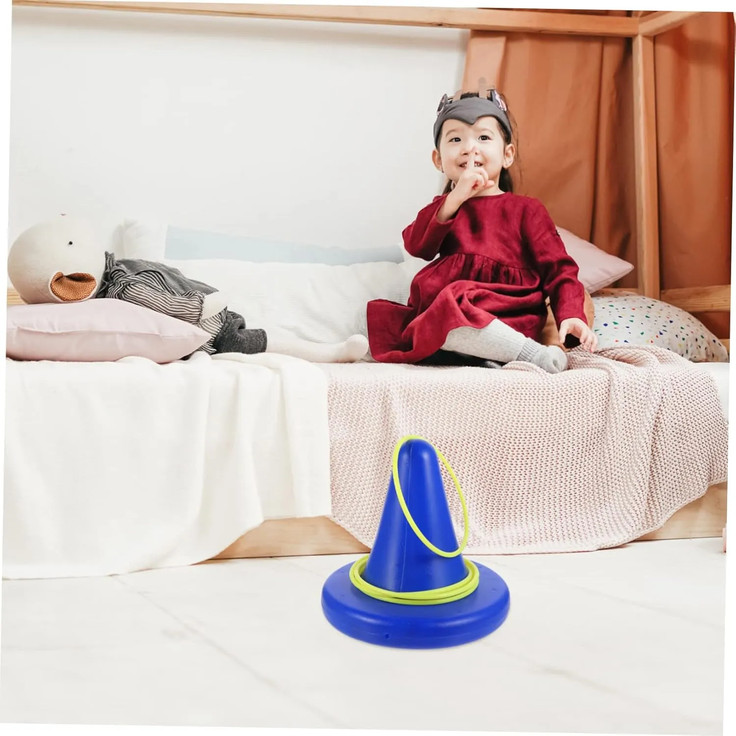 Training Tool for Single Leg Stool Physical Training Prop Educational Toss Game Plaything and via fellowship Asia conquer leak Toyvian Balance 