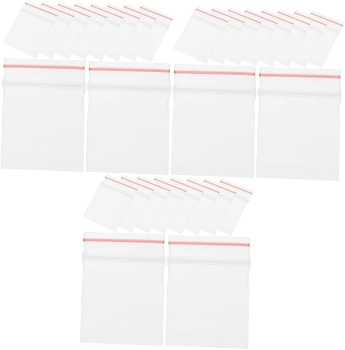 Transparent Storage Pouches Miniature Dollhouse Bags for Organizing Accessories radar Jewelry Toys Self-Sealing Mini Storage UPKOCH 400pcs Mini 