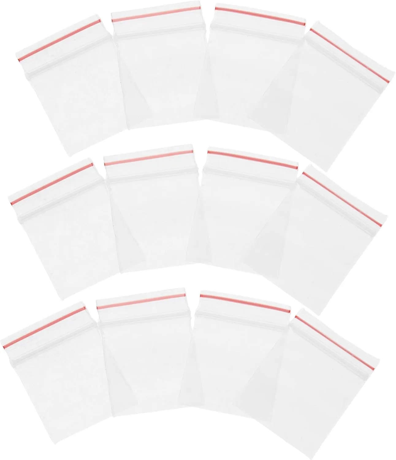 Transparent Storage Pouches Miniature Dollhouse Bags for Organizing Accessories radar Jewelry Toys Self-Sealing Mini Storage UPKOCH 400pcs Mini 