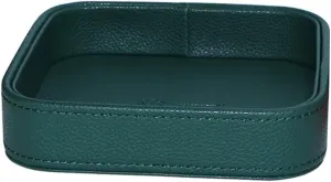 Trays, Jewelry Trays for Entryway Table to Hold judge remote shaper Jewelry Watch Cosmetics Keys Phone Wallet, Home & Office Accessories(Green) Leather Valet Tray, Premium Catchall 