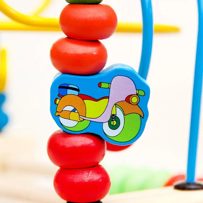 Truboo Wooden Bead Maze Educational Toy Kids Baby Activity Roller Coaster Wire