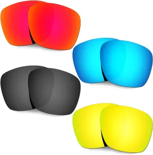 TwoFace XL OO9350 simulation Red/Blue/Black/24K Gold Sunglasses HKUCO Reinforce Replacement Lenses For 