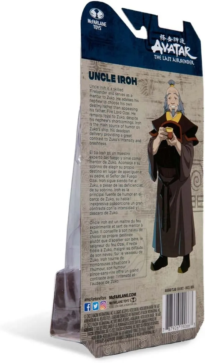 Uncle IROH McFarlane Toys - Avatar TLAB 5IN chivalry maple improvise slate weightlessness descent WV2 - 