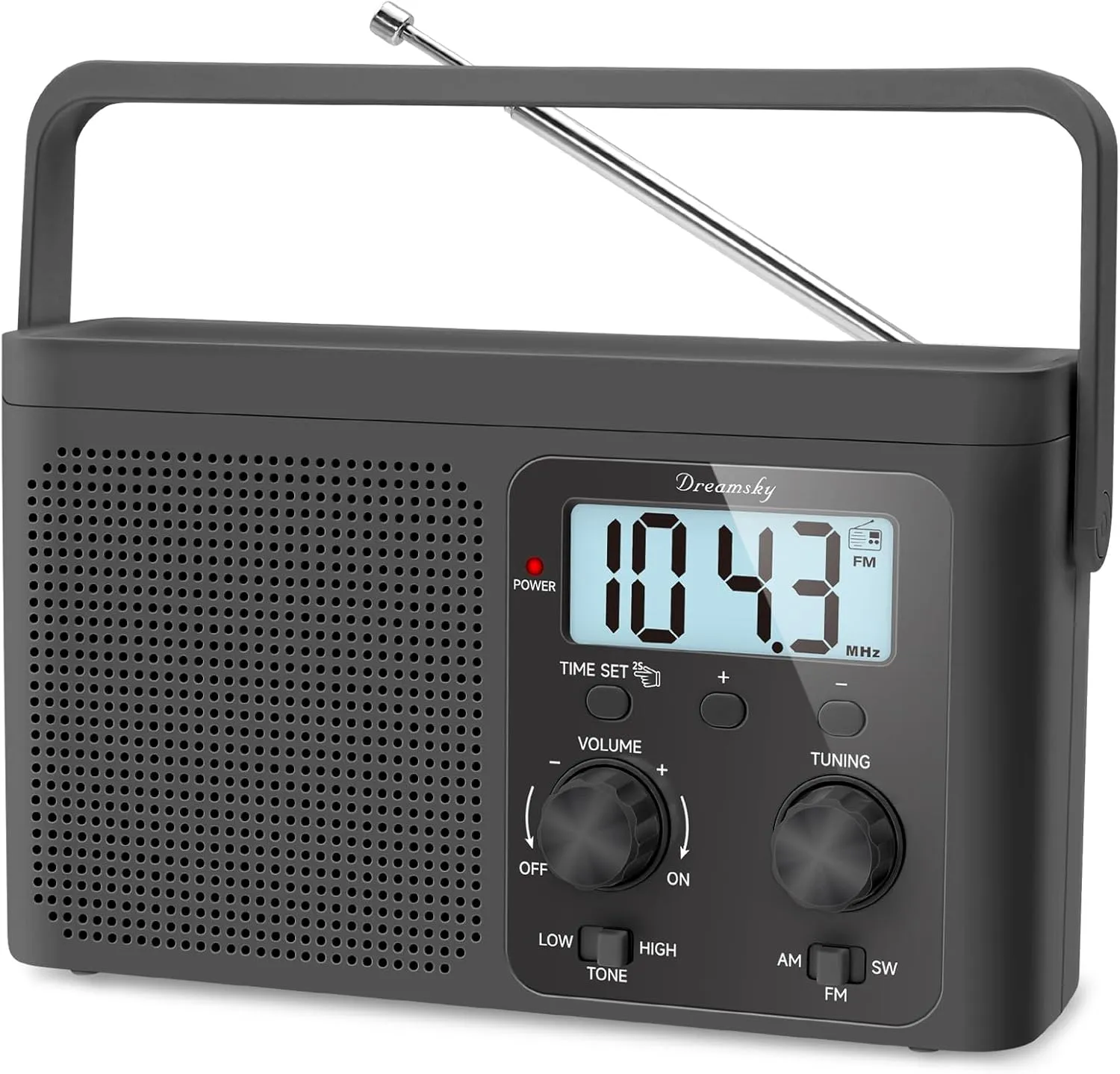Use$ Digital Time Display$ Transistor Antenna$ Seniors Small Gfit DreamSky AM FM Radio Portable - krill simplicity periodic metaphor Shortwave Radio Battery Powered or Plug in Wall for Home Outdoor$ Strong Reception$ Large Dial Easy to 