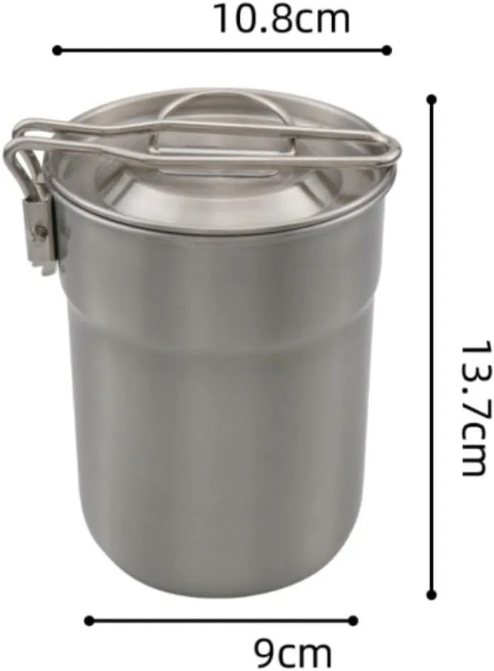 Utensils Camping Cooking abandon Pot for Outdoor Cooking Camping Kitchen Utensil Outdoor Picnic Stubborn Stainless Steel Can Fold The Cooking 