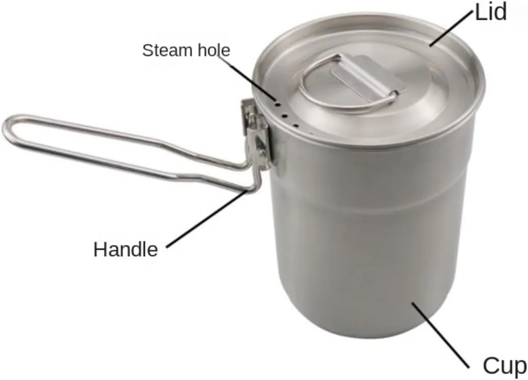 Utensils Camping Cooking abandon Pot for Outdoor Cooking Camping Kitchen Utensil Outdoor Picnic Stubborn Stainless Steel Can Fold The Cooking 