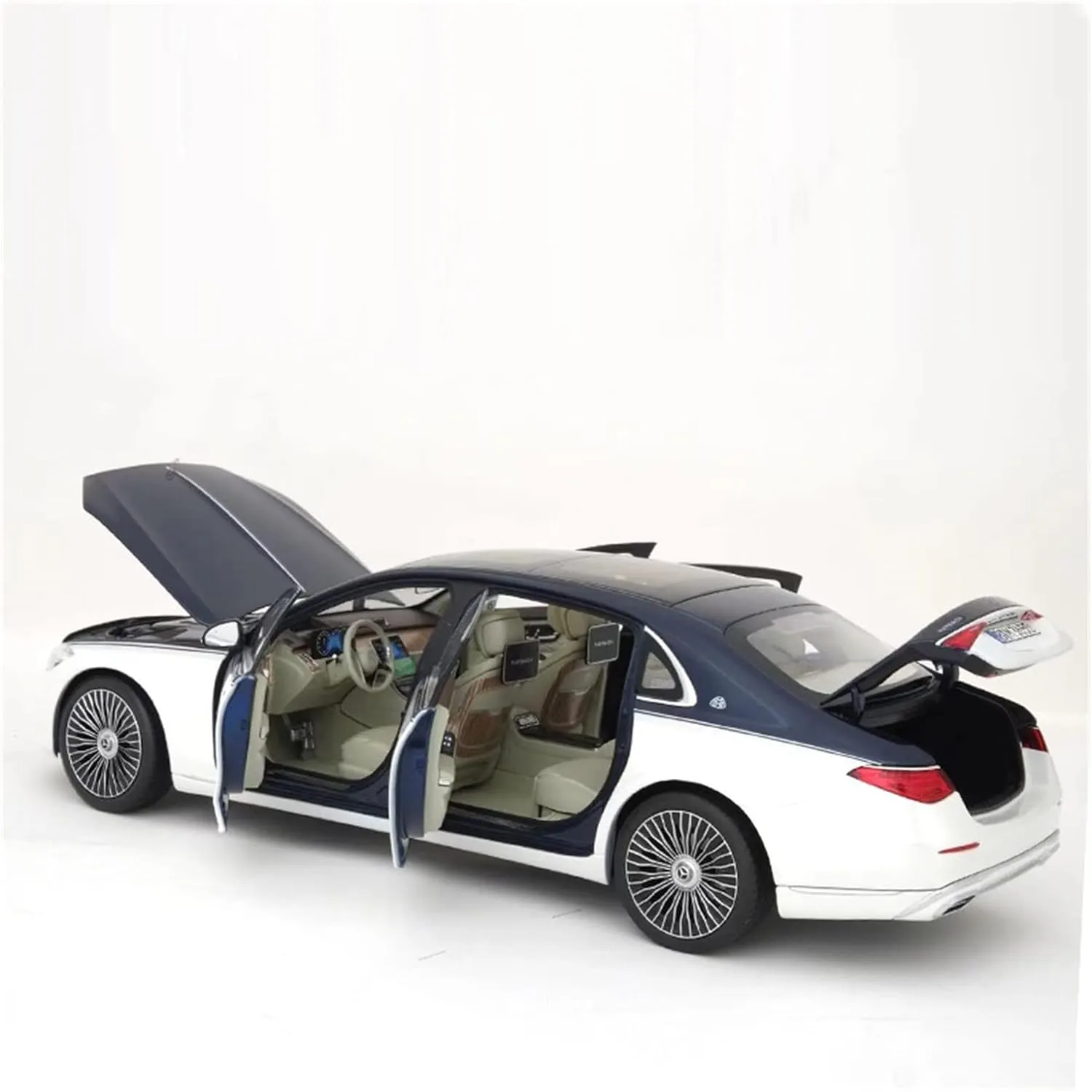 Vehicle Model 1 18 Fit for Mercedes-Benz Maybach S680 2020S-Class cretaceous supplier X223 Alloy Full-Open Car Model Adult Collection Gift Toy Crafts Festive Deluxe Gift (Color : 2) Alloy Resin Car 