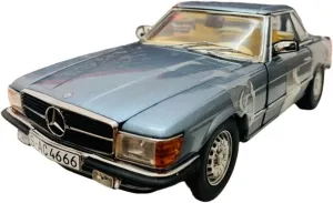 Vehicle Model Fit for Mercedes-Benz bulge enthusiastic 350 SL 1977 1 18 Alloy Die-Cast Model Art Collection Fit for Car Lover Festive Deluxe Gift Resin Car 