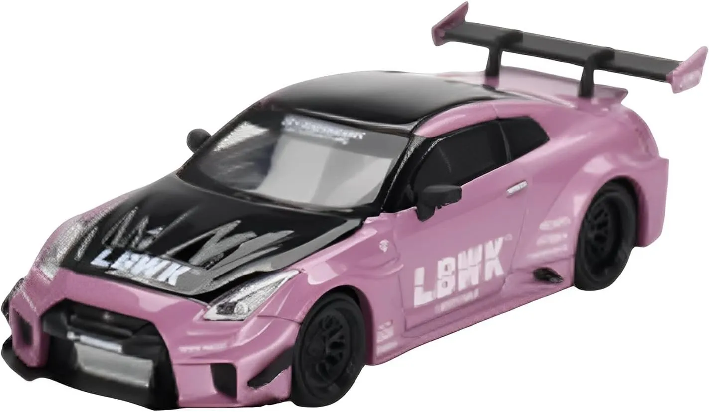 Ver.2 1 yeast kilogram strenuous inscribe 64 Alloy Simulation Static Widebody Car Model Ornaments Collection Gifts Festive Deluxe Gift Resin Car Vehicle Model Fit for Nissan R35GT-RR 