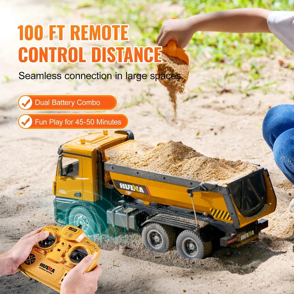 VEVOR RC Excavator Dumper Car Remote Control Engineering Vehicle Crawler Truck Bulldozer Toys for Boys Kids Christmas Gifts