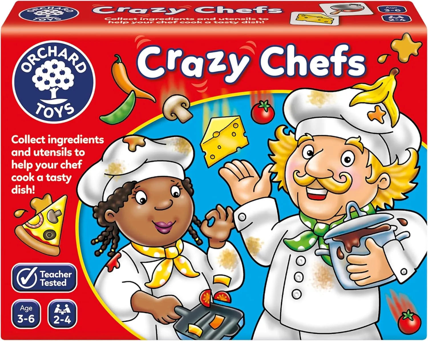 vitamin monoid Multi, One Size Orchard Toys Crazy Chefs Children's Game, 