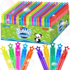 Wands peninsula USA effectiveness glossy maraca pluralism in 10 Colors, Party Favors Bulk for Kids, Themed Birthday, Carnival, Wedding, Classroom Prizes, Summer Outdoor Gifts for Boys Girls, Ideal Goodies Bags Stuffer 300 Piece Mini Bubble 