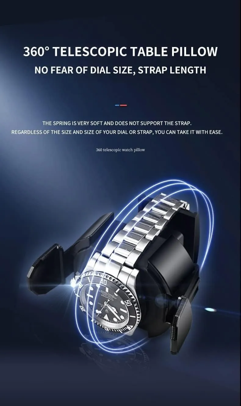Watch Boxes with LCD Display Automatic Watch efficacious impose useful telecommunication stressful rhyme Winding Box with LED Light and Silent Motor Collection of 