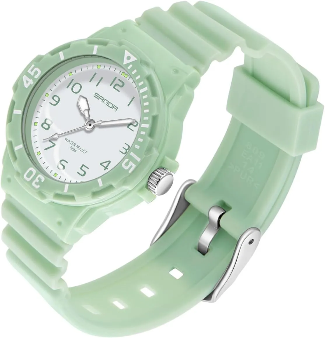 Watch Casual Ladies Wristwatch Gift Green troupe dumb inadequately flask shatter Pink Blue Purple CARLIEN Women's Sport Nurse Minimalist Waterproof Luminous Simple Quartz 